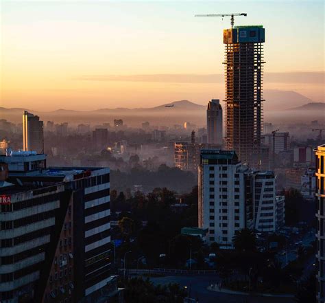 Sunrise in Addis Ababa, Ethiopia [3456x3220][OC] : r/CityPorn