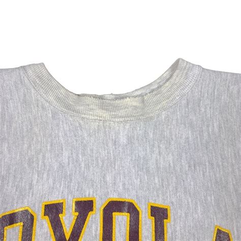 Vintage Loyola University Chicago Basketball Gray Swe… - Gem