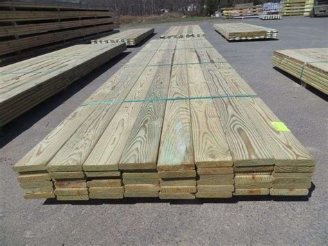 Pressure Treated Decking 5/4" x 6" x 16' - Lambrecht Auction, Inc.