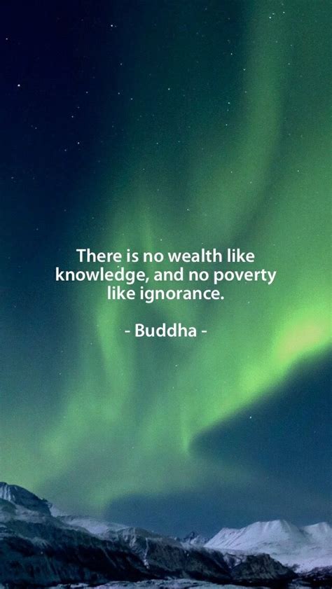 There is no wealth like knowledge, and no poverty like ignorance ...