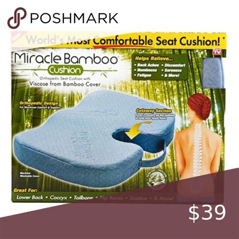 💞🎉Miracle Bamboo Seat Cushion-As Seen on TV- New in Box🎉💞 in 2023 | See on tv, Orthopedic seat ...