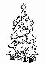 Christmas Tree Coloring Pages For Childrens Printable Free sketch template