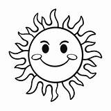 Sun Coloring Rising Pages Color Printable Sunrise Drawing Sketch  sketch template