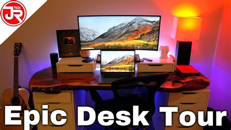 Epic Desk Tour JrTech - Brand New Late 2018 Desk Setup - YouTube