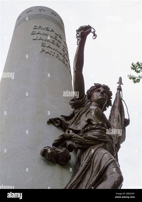 Boston Massacre monument in Boston Common Stock Photo - Alamy