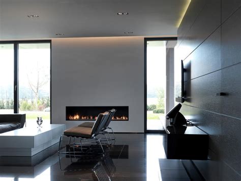 Modern Family Room With Fireplace