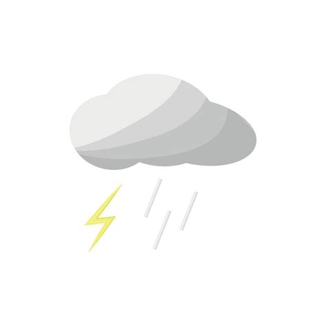 cloud with lightning 8423932 Vector Art at Vecteezy