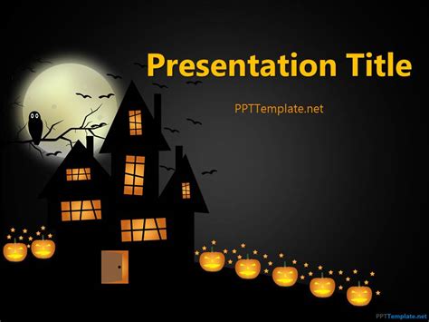 Free Dark Halloween PPT Template