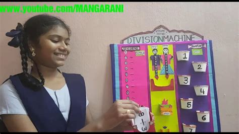 Maths working model, division machine, భాగహార యంత్రం - YouTube