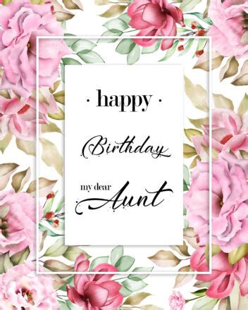 Free Happy Birthday Image For Aunt With Flowers - birthdayimg.com