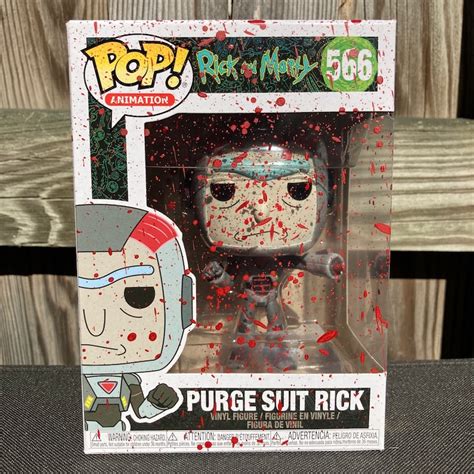 Custom Funko Pop Rick and Morty Purge Suit Rick Blood | Etsy