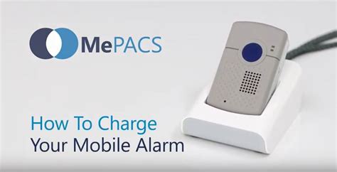 Charging your MePACS Mobile Alarm - MePACS