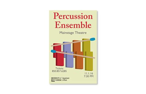 Percussion Ensemble Poster Series on Behance