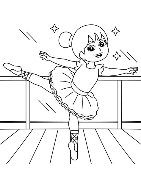 Adorable Ballet Dancer coloring page - Download, Print or Color Online ...