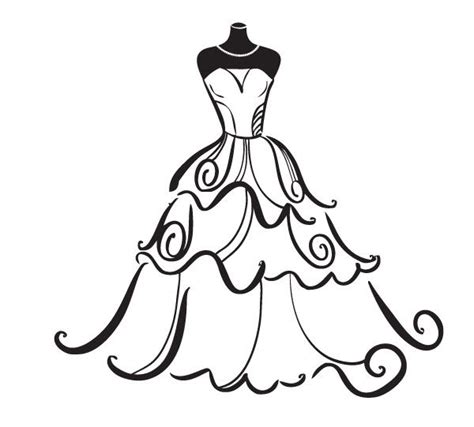 Wedding Dress Clipart Free - ClipArt Best | Free clip art, Coloring ...