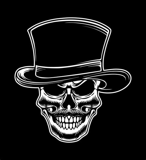 Skull mafia theme icon logo design art 9901905 Vector Art at Vecteezy