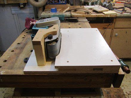 Belt Sander - Stationary Table | Belt sander, Woodworking, Woodworking jigs