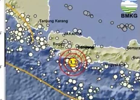 BMKG Gempa Terkini Guncang Bandung M 3,2, Kedalaman 25 Km