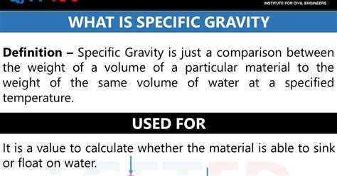 WHAT IS SPECIFIC GRAVITY? HOW TO DETERMINE WATER CONTENT USING IT -lceted LCETED INSTITUTE FOR ...