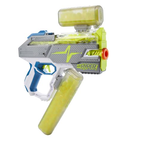 Nerf Hyper Rush-40 Pump-Action Blaster and 30 Nerf Hyper Rounds, 110 FPS Velocity, Easy Reload ...