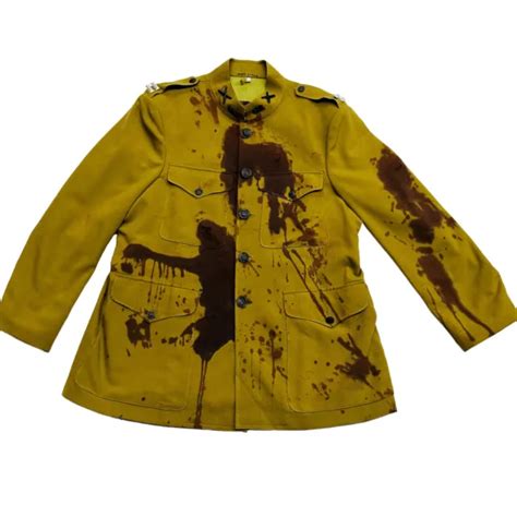 US ARMY OFFICER Captain Tunic Uniform Coat Fake Blood Halloween Costume Size 42 $79.95 - PicClick