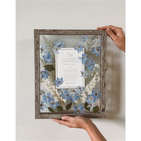 Custom Pressed Flower Frame Wedding Flowers or Other Event Flowers - Etsy