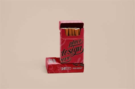 Free PSD | Cigarette packaging mockup design