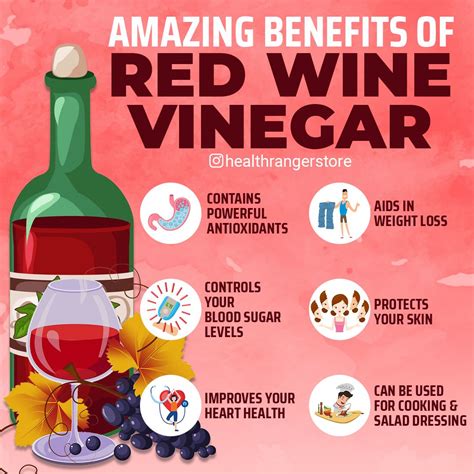 Amazing benefits of red wine vinegar | Red wine benefits, Organic health, Natural vitamin c