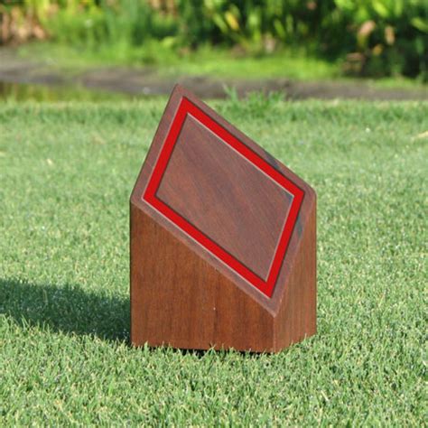 Wood Golf Tee Marker | Natural Wood Golf Course Tee Marker