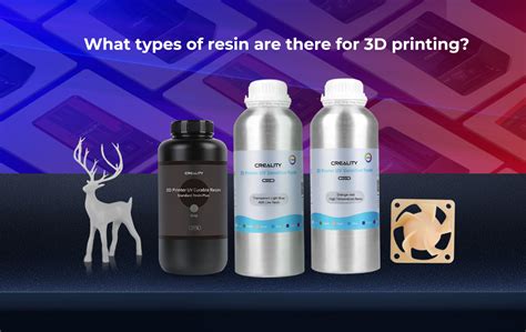 What types of resin are there for 3D printing?