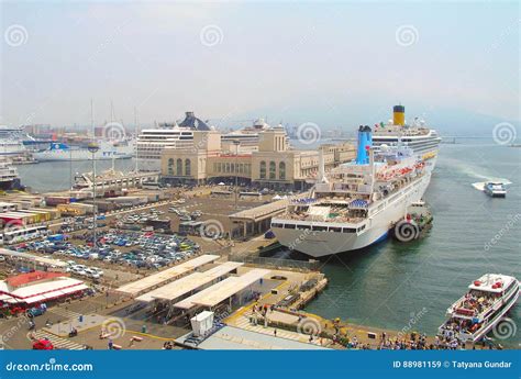 The port in Naples. editorial stock image. Image of summer - 88981159