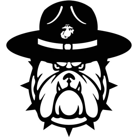 Bulldog Marine Officer Face-DXF File cut ready for CNC machines ...