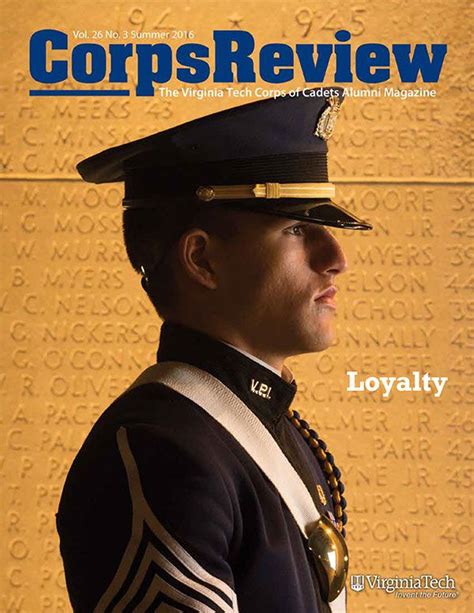 Corps Review, summer 2016, the triannual magazine of the Virginia Tech ...