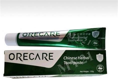 Tiens Orecare Chinese Herbal Toothpaste ingredients (Explained)