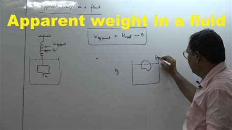 Apparent weight in a liquid - YouTube