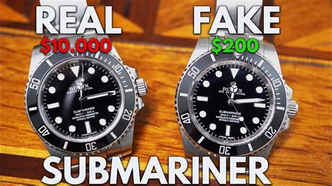 REAL vs FAKE ROLEX - ROLEX Submariner 114060 Replica - YouTube