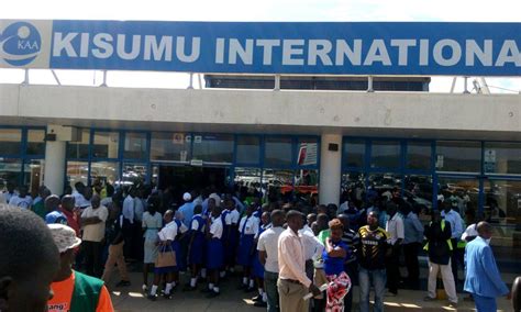 Residents flood Kisumu airport as Nyong'o returns