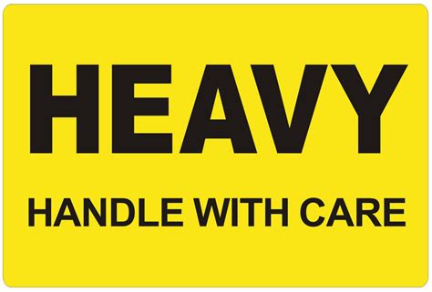 Heavy Printed Label 50.8x76.2mm Handle With Care Adhesive Sticker 550 ...