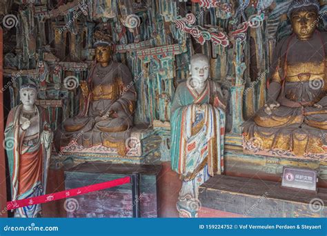 Weathered Statues Inside the Hanging Temple Stock Photo - Image of pole, monument: 159224752