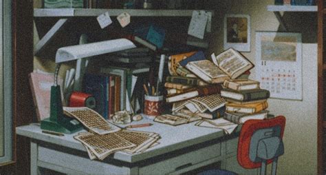 Messy Desk | Messy art, Drawing desk, Studio ghibli art