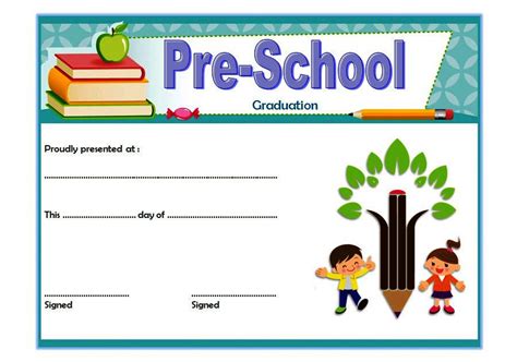 Editable Pre K Graduation Certificates