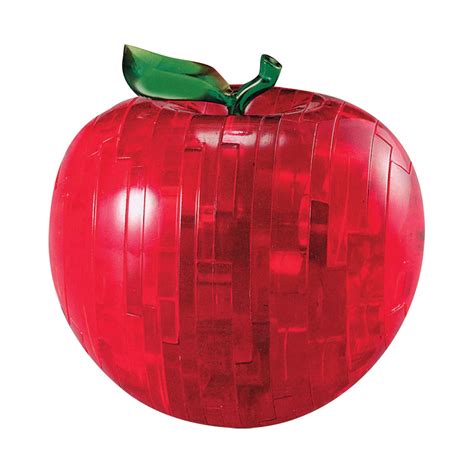 AreYouGame.com 3D Crystal Puzzle - Apple (Red): 44 Pieces - Walmart.com