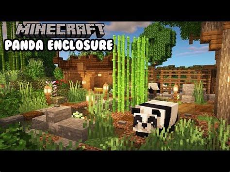 Minecraft: Panda Enclosure [PANDA CUTE!!!] | Minecraft houses, Minecraft farm, Minecraft