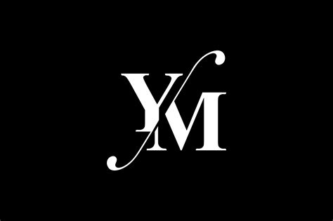 YM Monogram Logo Design By Vectorseller | TheHungryJPEG.com