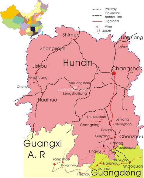 Maps of Hunan