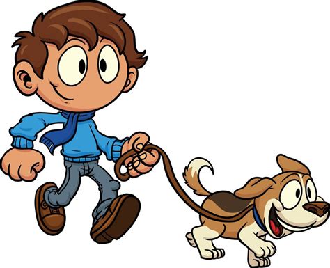 Walking dog clipart - ClipartFest | Dog vector, Cartoon clip art, Dog walking