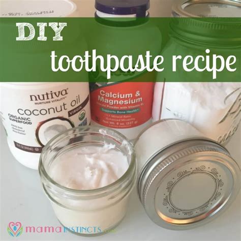 DIY Toothpaste Recipe – Mama Instincts®