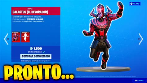 ¿Cuándo SALDRÁ la SKIN de GALACTUS en la TIENDA de FORTNITE? 🔥😱 - YouTube