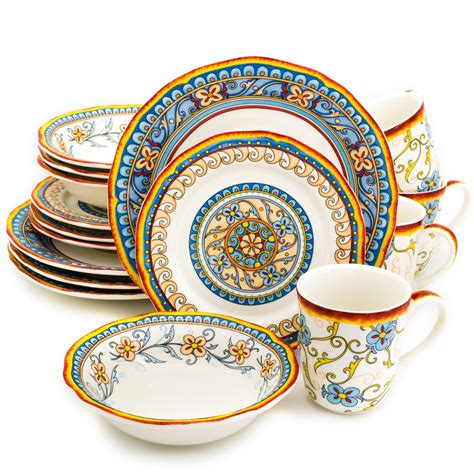 Euro Ceramica Inc. Euro Ceramica Duomo 16 Piece Stoneware Dinnerware ...