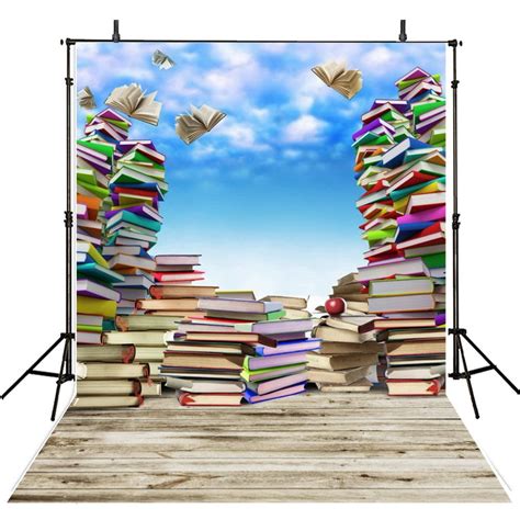 MOHome Polyster 5x7ft Books Photography Backdrops For Kids Photo Backgrounds Props Graduation ...